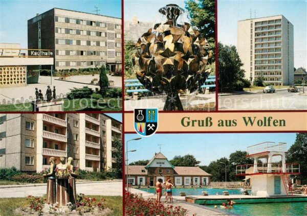 Wolfen Bitterfeld  Kaufhalle Markt Thalheimer Strasse