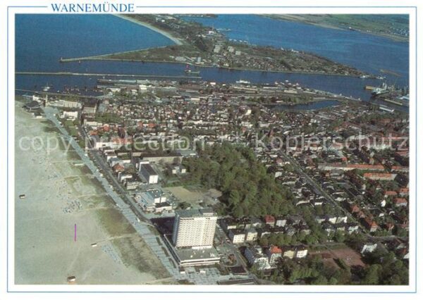 Warnemuende Ostseebad Fliegeraufnahme Hohe Duene