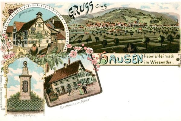 Hausen Wiesental Hebelhaus Denkmal Gasthaus Adler