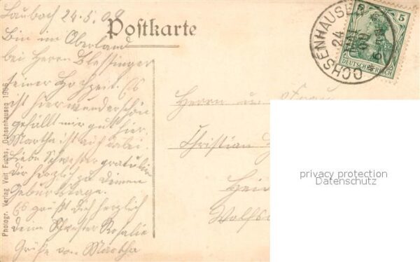Laubach Ochsenhausen Wirtschaft zur Krone Kirche Pfarrhof – Bild 2