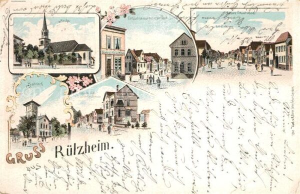 Ruelzheim Kirche Post Bahnhof