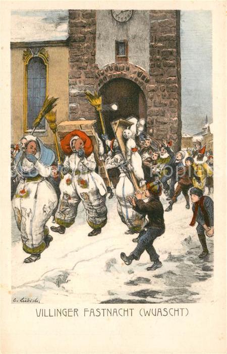 Villingen-Schwenningen Fastnacht Wuascht Kuenstlerkarte C. Liebich