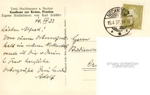 Hochhausen Neckar Gasthaus zur Krone – Bild 2
