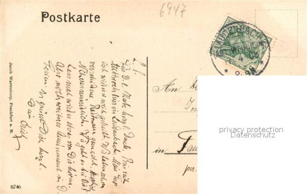 Laudenbach Bergstrasse Kirche Neues Schulhaus Gasthaus Rose – Bild 2