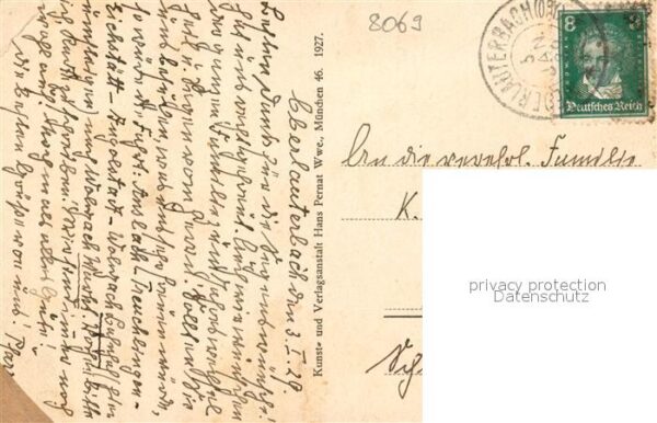 Oberlauterbach Oberbayern Pfarrhof Schulhaus Gasthaus – Bild 2