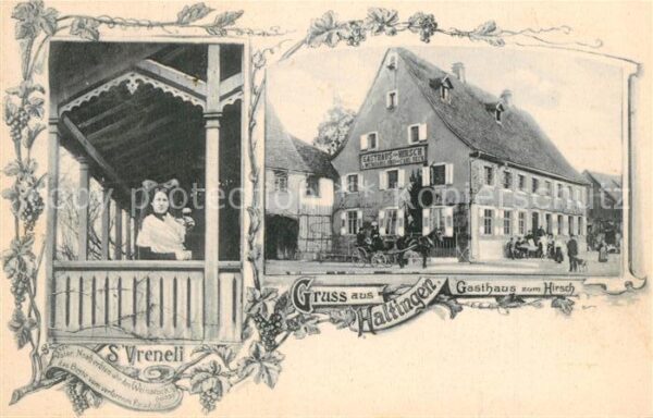 Haltingen Gasthaus Hirsch Tracht