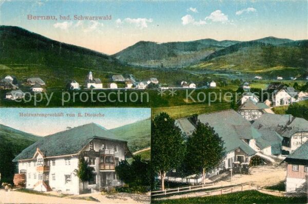 Bernau Schwarzwald Holzwarengeschaeft von R. Dietsche