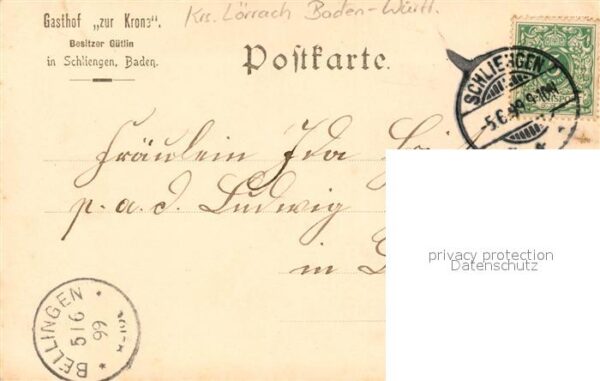 Schliengen Gasthof Krone Apotheke Tracht – Bild 2