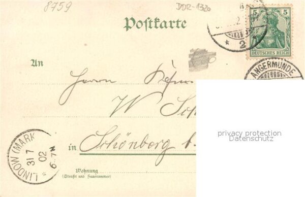 Angermuende Kaiserl. Postamt Katholische Kirche – Bild 2