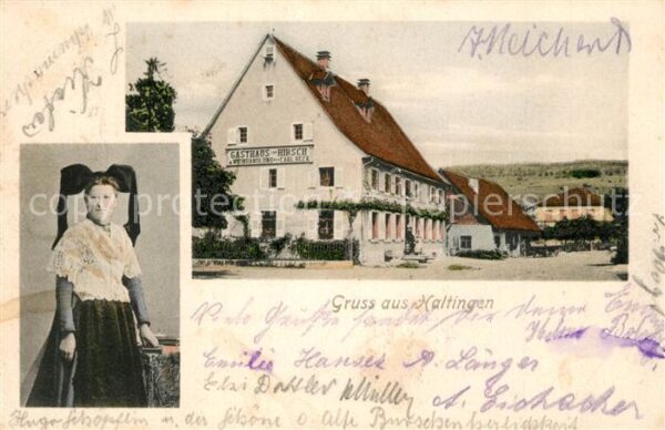 Haltingen Gasthaus Hirsch Tracht