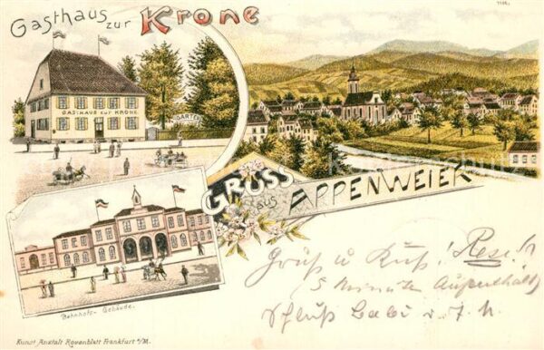Appenweier Gasthaus zur Krone Bahnhof
