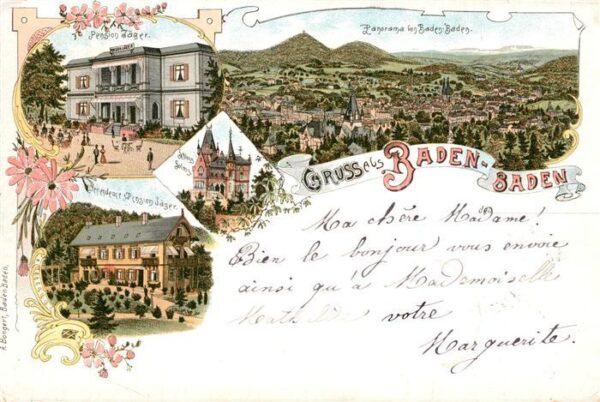Baden-Baden Pension Jaeger Schloss Solms