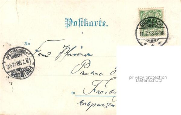 Brombach Loerrach Fabrik Gebr. Grossmann Walzenmuehle Kuenstlerkarte K. Fuchs – Bild 2
