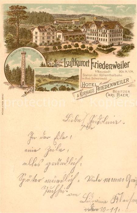 Friedenweiler Hotel Frieenweiler Hochfirst Turm