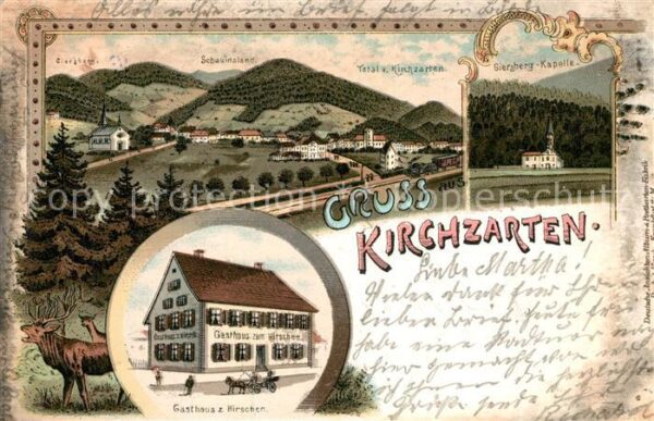 Kirchzarten Gasthaus Hirschen Schauinsland Giersbergkapelle