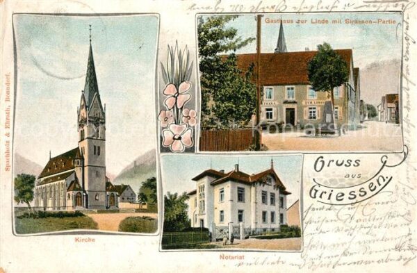 Griessen Klettgau Kirche Gasthaus zur Linde