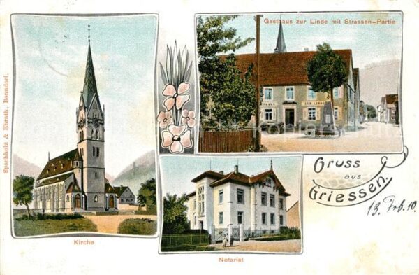Griessen Klettgau Gasthaus zur Linde Kirche Notariat