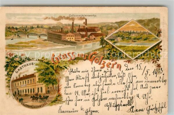 Golzern Leipzig Golzermuehlenwerke Gasthaus Kolonie Kamerun