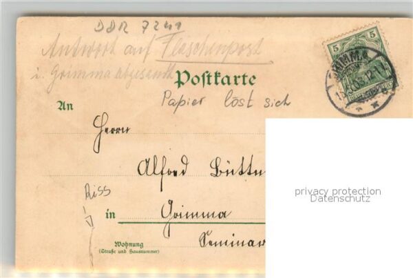 Golzern Leipzig Golzermuehlenwerke Gasthaus Kolonie Kamerun – Bild 2