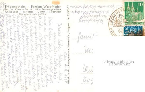 Enzkloesterle Erholungsheim Pension Waldfrieden – Bild 2