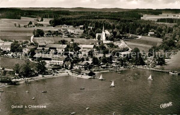 Gstadt Chiemsee Fliegeraufnahme