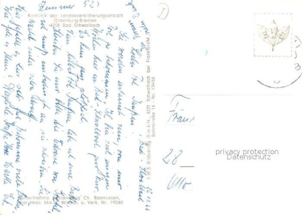 Bad Schwalbach Kurklinik der LVA Oldenburg Fliegeraufnahme – Bild 2