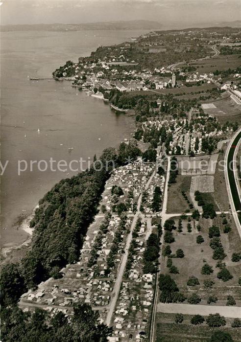 Hagnau Bodensee Campingplatz Schloss Kirchberg Fliegeraufnahme
