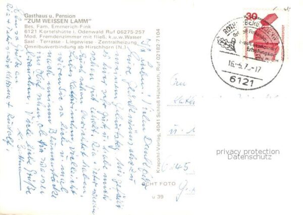 Kortelshuette Gasthaus Pension Zum Weissen Lamm – Bild 2