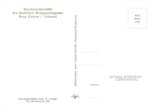 Greene Kreiensen Bundesweihestaette der deutschen Kriegsgefangenen Burg Greene F – Bild 2