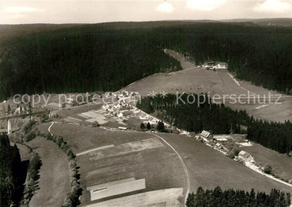 Lauterbad Fliegeraufnahme mit Pension Landhaus Waldesruh