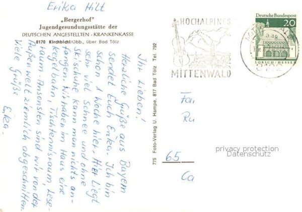 Kirchbichl Bad Toelz Bergerhof Jugendbildungsstaette der DAK – Bild 2