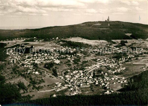 Oberreifenberg Fliegeraufnahme mit Niederreifenberg und Gr Feldberg