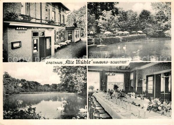 Bergstedt Gasthaus Alte Muehle Speisesaal Schwanenteich