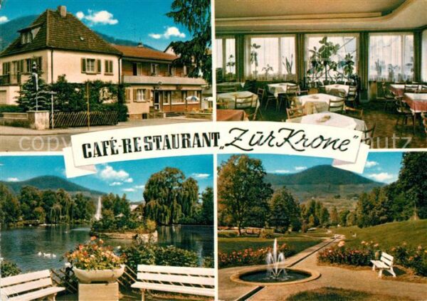 Annweiler Trifels Cafe Restaurant Zur Krone Park Weiher