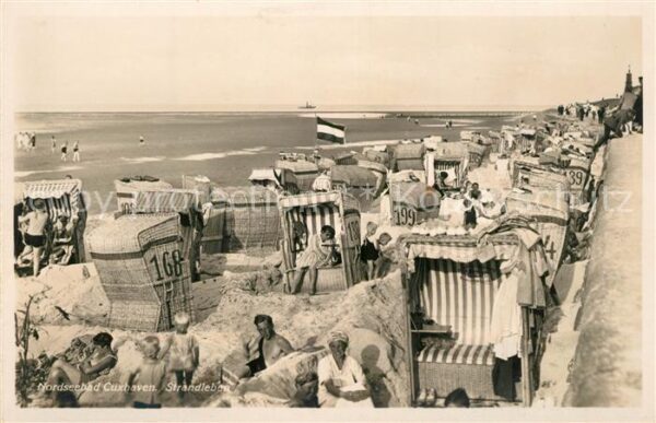 Cuxhaven Nordseebad Strandleben