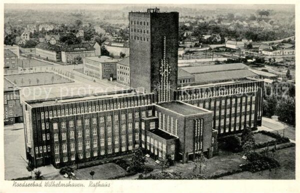 Wilhelmshaven Rathaus Fliegeraufnahme