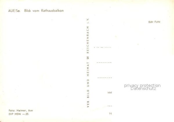 Aue Sachsen Blick vom Rathausbalkon – Bild 2