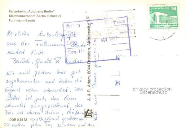 Kleinhennersdorf Ferienheim Autotrans Berlin Fuhrmann-Baude – Bild 2