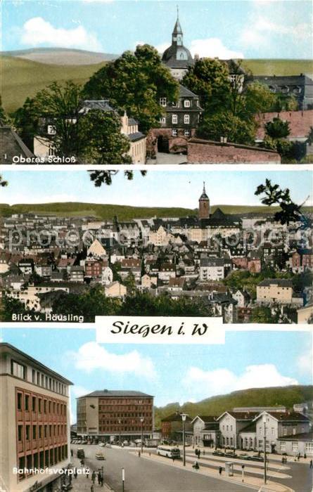 Siegen Westfalen Oberes Schloss Bahnhofsvorplatz
