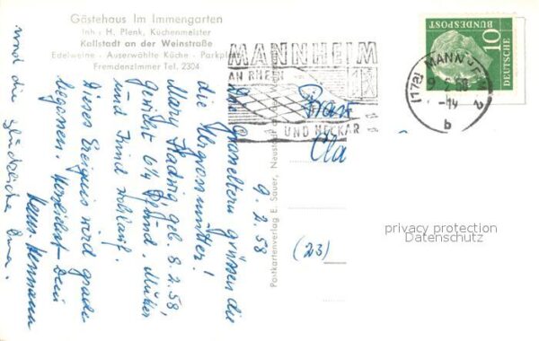 Kallstadt Rheinland-Pfalz Gaestehaus Immengarten – Bild 2