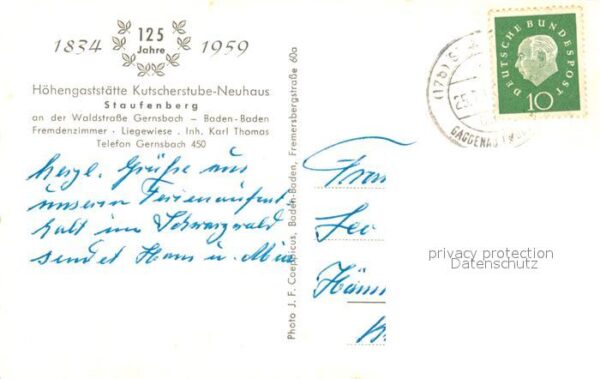 Staufenberg Gernsbach Kutscherstube-Neuhaus – Bild 2