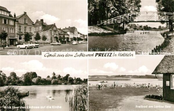 Preetz Holstein Bruecke Kirchsee Markt Kirche