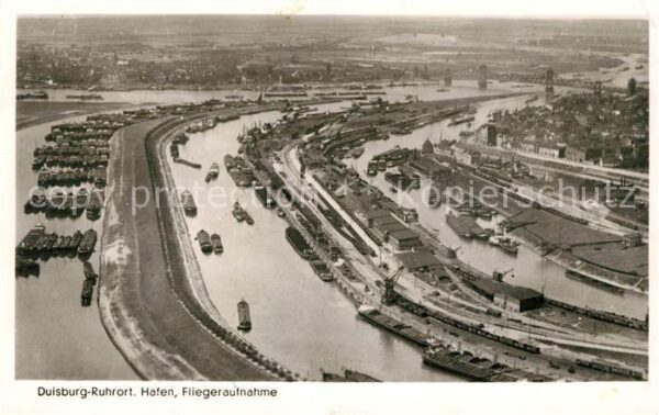 Duisburg Ruhr Fliegeraufnahme Hafen