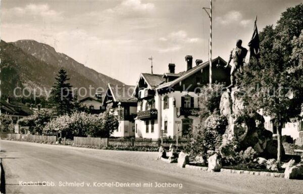 Kochel See Schmied von Kochel-Denkmal Jochberg