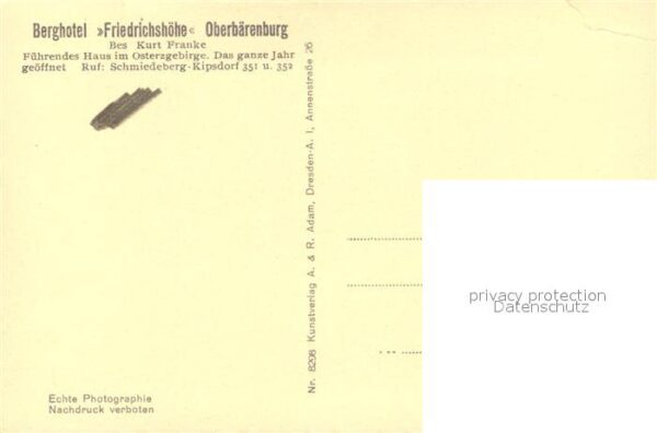 Oberbaerenburg Baerenburg Berghotel Friedrichshoehe – Bild 2