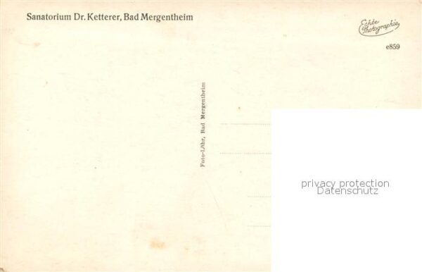 Bad Mergentheim Sanatorium Dr. Ketterer – Bild 2