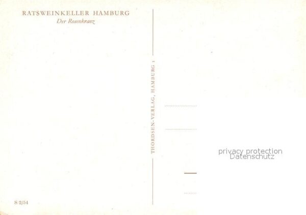 Hamburg Ratsweinkeller Rosenkranz – Bild 2
