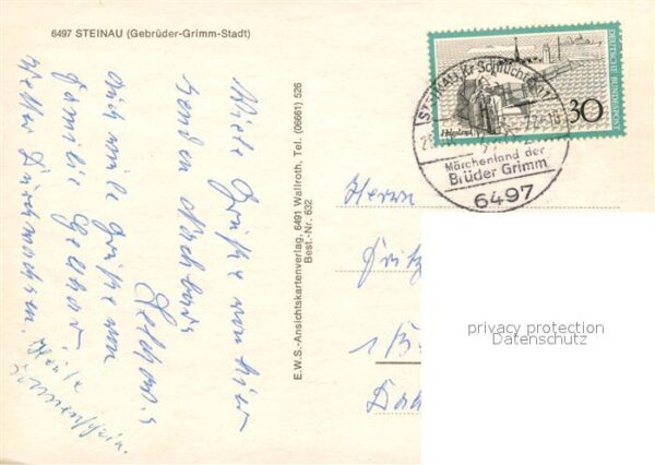 Steinau Strasse Rathaus Schlosshof Grimm Haus – Bild 2