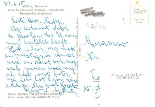Luettringhausen Stiftung Tannerhof Fliegeraufnahme – Bild 2