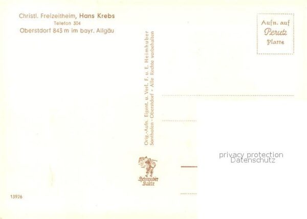 Oberstdorf Christl. Freizeitheim Hans Krebs – Bild 2